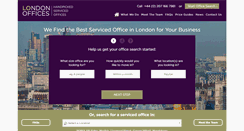 Desktop Screenshot of londonoffices.com