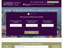 Tablet Screenshot of londonoffices.com